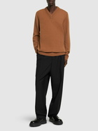 JIL SANDER Wool Blend V Neck Sweater