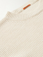 Barena - Ribbed Linen and Cotton-Blend Sweater - Neutrals