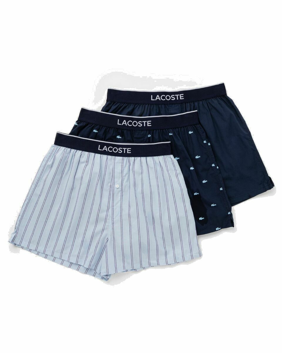 Photo: Lacoste Underwear Boxer Black/Blue - Mens - Boxers & Briefs
