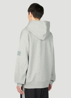 Y-3 - Logo Print Hooded Sweatshirt in Grey
