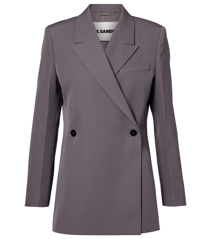 Photo: Jil Sander Double-breasted wool gabardine blazer