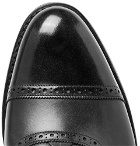 Tricker's - Trenton Cap-Toe Leather Oxford Brogues - Black