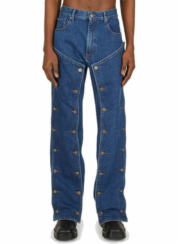 Photo: Panelled Jeans in Blue