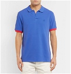 Vilebrequin - Palatin Contrast-Trimmed Cotton-Piqué Polo Shirt - Men - Blue