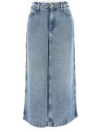 7 For All Mankind Midi Denim Skirt