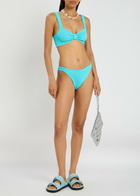 Hunza G Bonnie Seersucker Bikini - Aqua - One Size