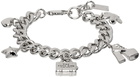 Marc Jacobs Silver 'The Mini Icon Charm' Bracelet