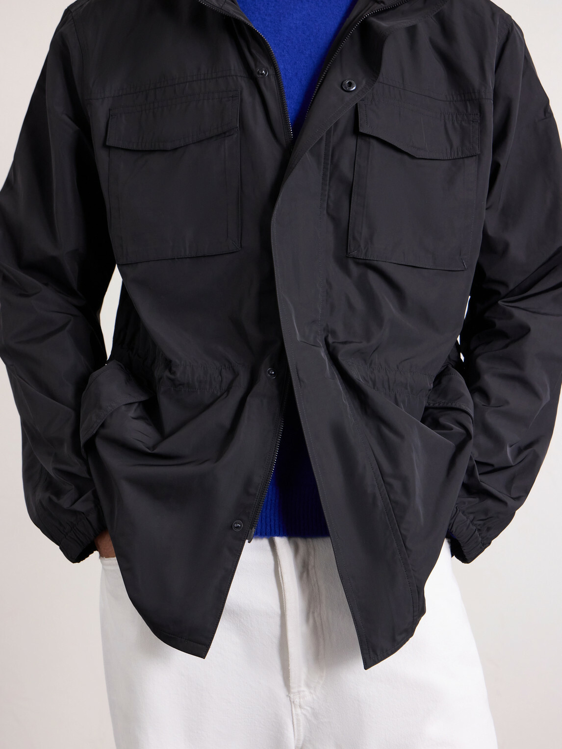 James Perse - Zipped Windbreaker Jacket - Black