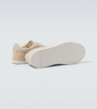 Brunello Cucinelli Suede-trimmed leather sneakers