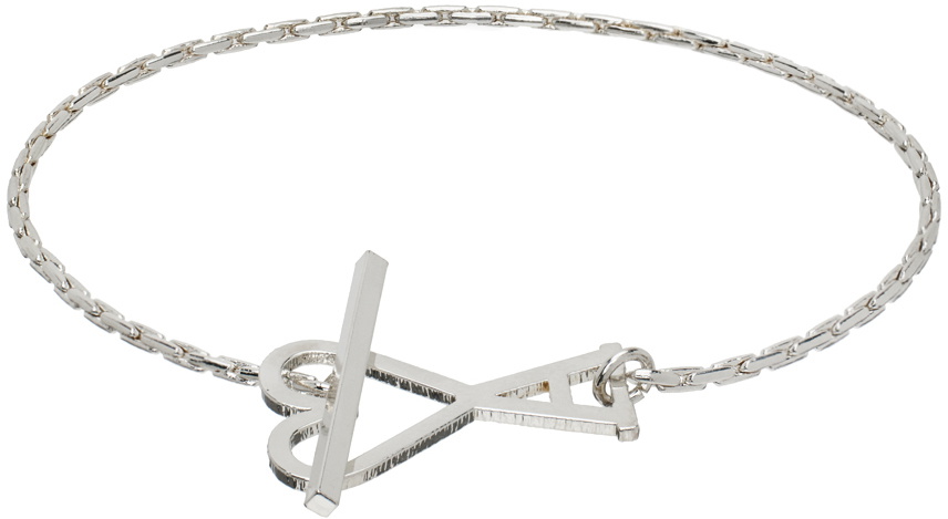 AMI Paris Silver Ami de Cœur Chain Bracelet AMI