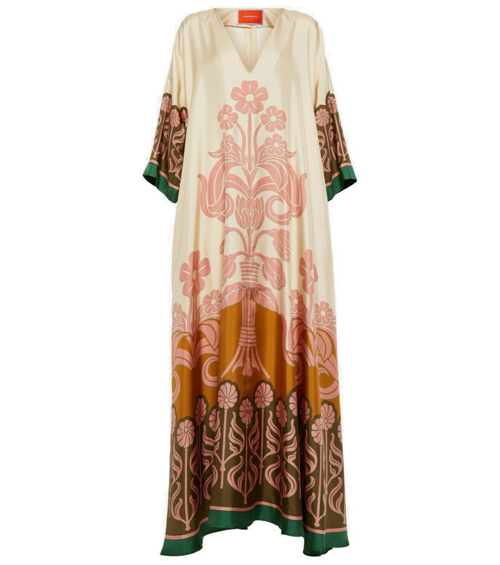 Photo: La DoubleJ Muumuu floral silk maxi dress