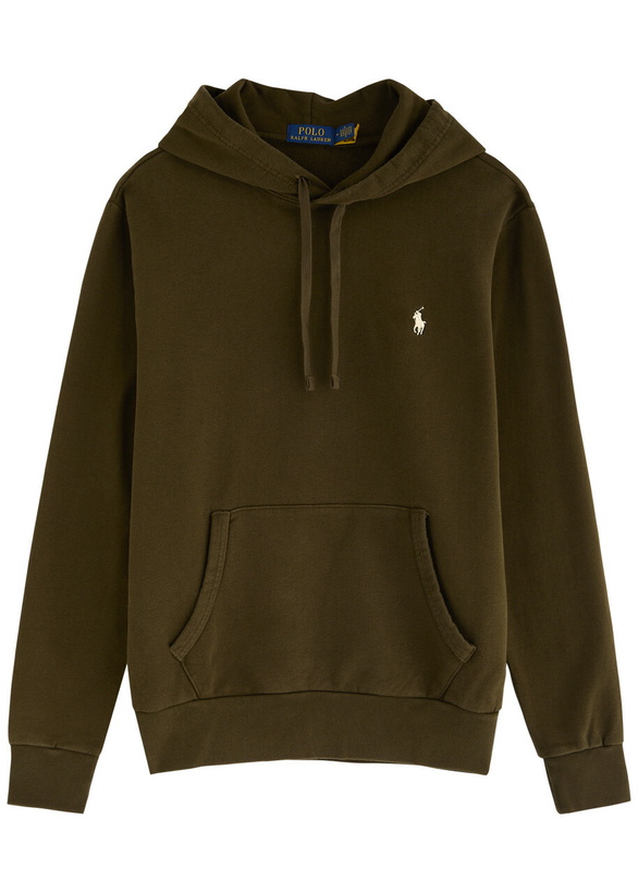Photo: Polo Ralph Lauren Logo Hooded Cotton Sweatshirt Green