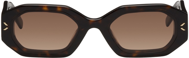 Photo: MCQ Tortoiseshell Geometric Sunglasses
