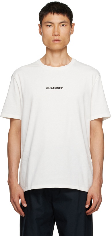 Photo: Jil Sander Off-White Printed T-Shirt