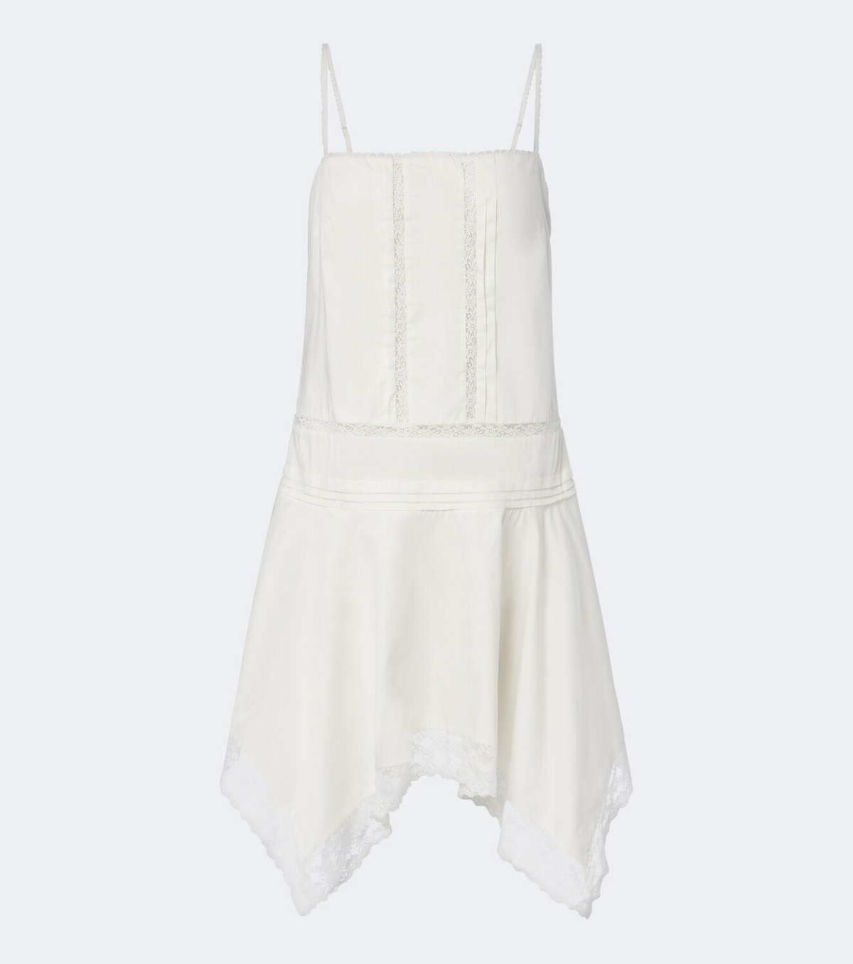 Staud Corinna embroidered cotton voile minidress