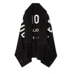 Fear of God - Logo-Appliquéd Loopback Cotton-Jersey Blanket - Black