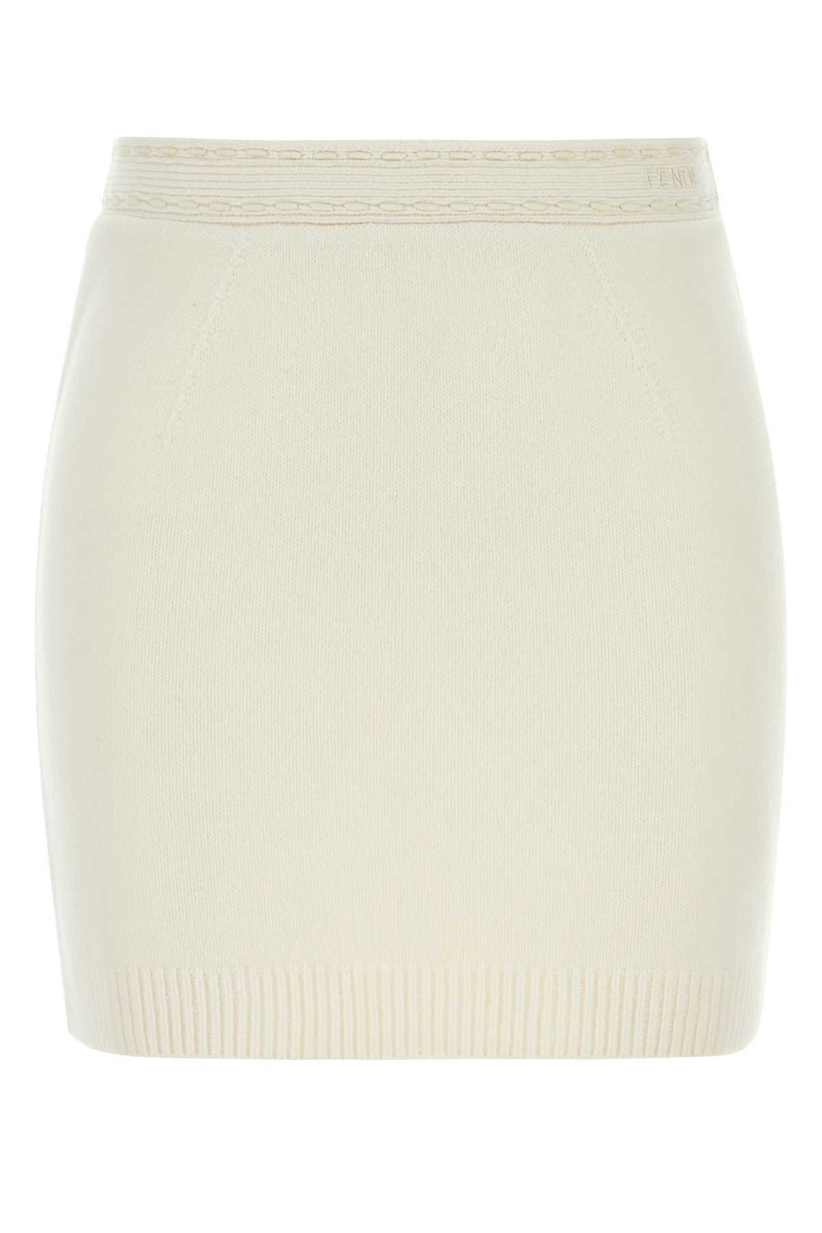 スカート FENDI White Silk Blend Skirt Skirt Silk White | Fendi