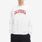 Sporty & Rich Men's California Sweatshirt in White/Bright Red/Navy