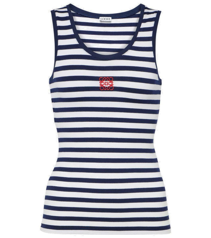 Photo: Loewe Anagram striped tank top