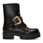 Versace Jeans Couture Black Western Buckle Brenda Boots