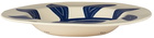 Laetitia Rouget White & Navy Patricia Dinner Plate