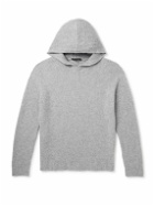 James Perse - Ribbed Cashmere Hoodie - Gray