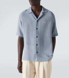 Amiri Cotton-blend lamé bowling shirt