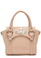 Vivienne Westwood Betty Small Crocodile-effect Leather top Handle bag - Cream - One Size