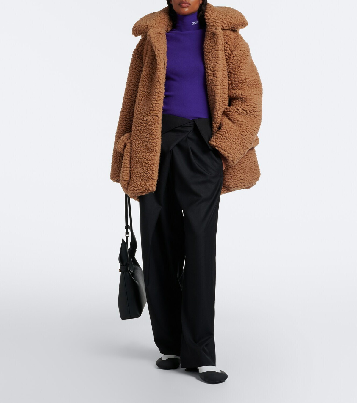 Loewe Wool and silk teddy coat