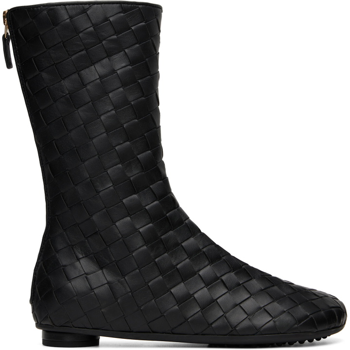 Photo: Bottega Veneta Black Anatomic Boots