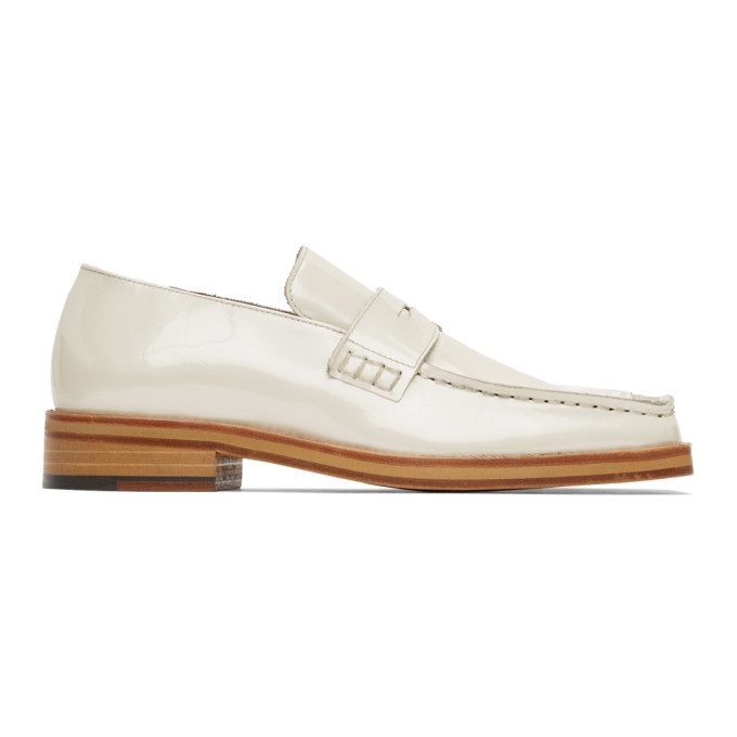 Photo: Martine Rose Beige Pearlised Roxy Loafers