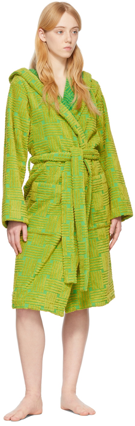 Bottega Veneta Green Cotton Robe