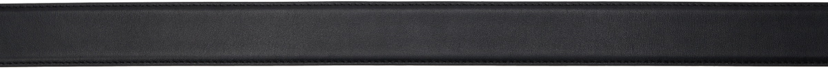 Juun.J Black Logo-Engraved Belt