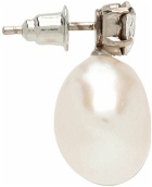 Simone Rocha White Mini Baroque Pearl Earrings