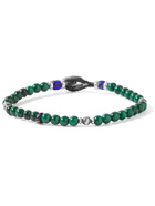Mikia - Sterling Silver Malachite Beaded Bracelet - Green