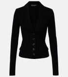 Dolce&Gabbana Wool-blend canvas jacket