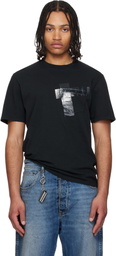 Maison Margiela Black Taped Cotton Jersey T-shirt