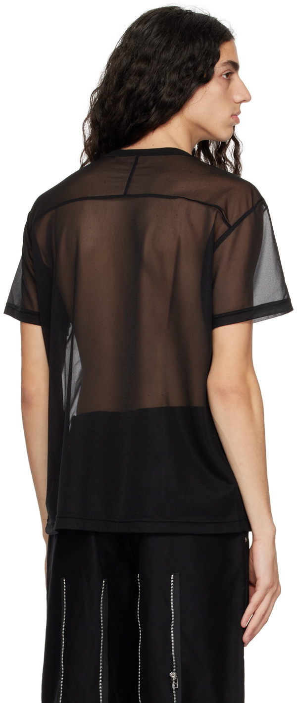 Johnlawrencesullivan Black Sheer T-Shirt