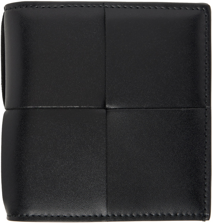 Photo: Bottega Veneta Black Slim Bifold Wallet