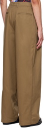 System SSENSE Exclusive Brown Wide-Leg Trousers