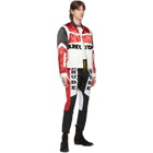 Rhude Black and Red Satin Racing Jacket