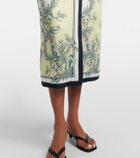 Veronica Beard Kaliza floral twill midi dress