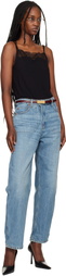Re/Done Blue 'The Rewind' Reversible Jeans