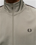 Fred Perry Contrast Tape Track Jacket Grey - Mens - Track Jackets
