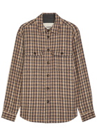 Vowels Checked Wool and Mohair-blend Overshirt Multicoloured
