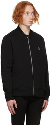 PS by Paul Smith Black Zebra Logo Bomber Jacket