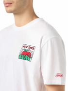 MC2 Saint Barth Man Cotton T-shirt With Keith Haring Design Front And Back Print | Keith Haring Special Edition