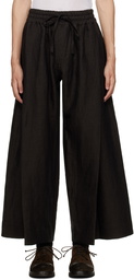 Jan-Jan Van Essche Brown Pleated Trousers