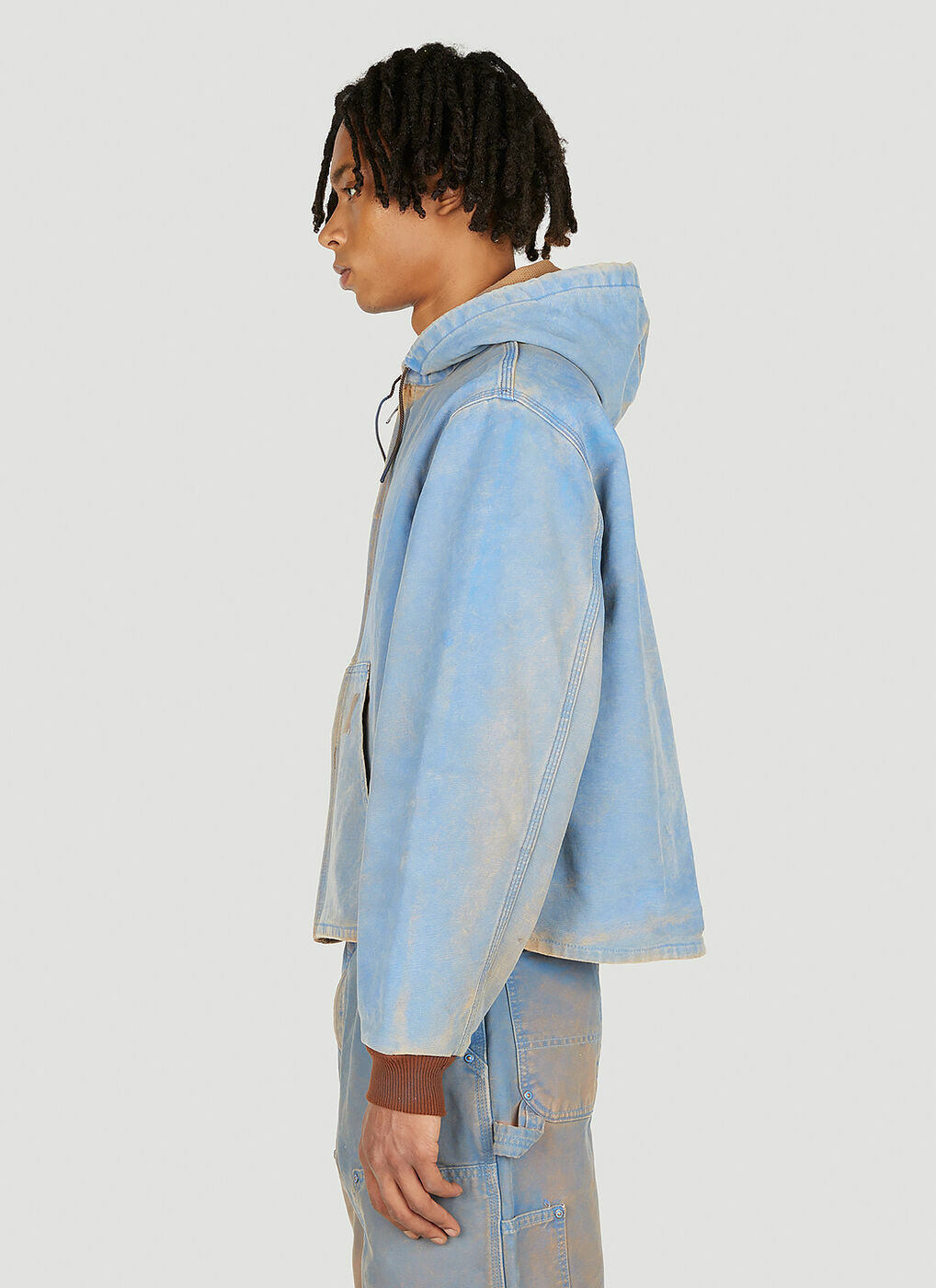 NOTSONORMAL - Washed Weekly Jacket in Light Blue NOTSONORMAL