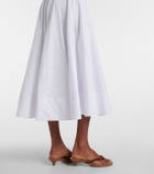 Staud Wells cotton poplin midi dress